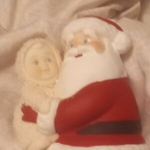 Santa Claus and Snow Baby Figurine